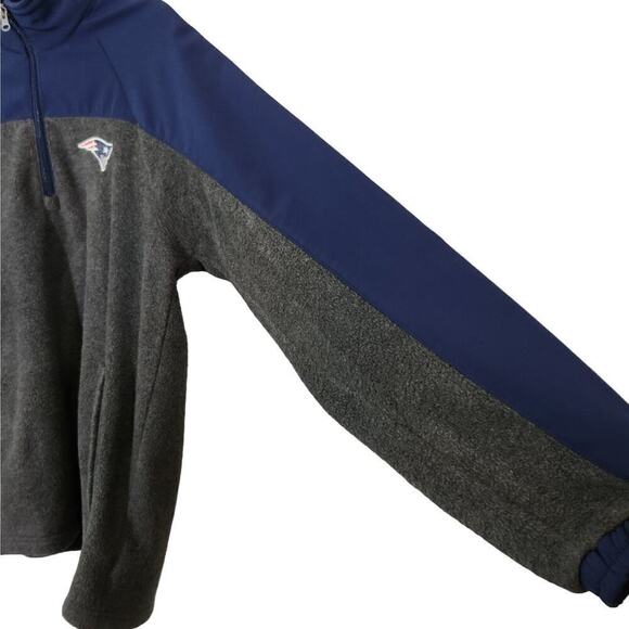 NFL New England Patriots Fleece Jacket
1/4 Quarter Zip Hoodie Football Outdoors - Picture 4 of 9